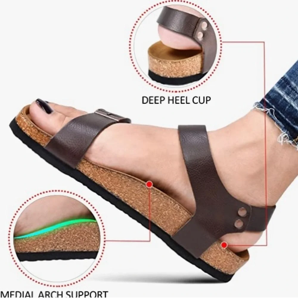 Aerothotic arch support cork footbed sandals. Women’s size 9. NWOT - Picture 8 of 8